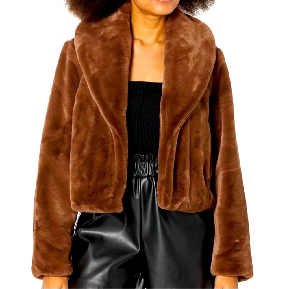Blank NYC Teddy faux fur Coat